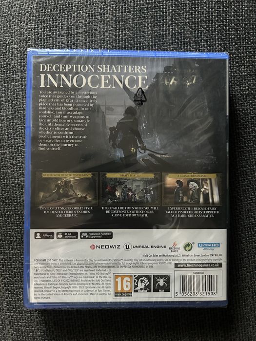 Lies of P Playstation 5 (PS5) sigilat