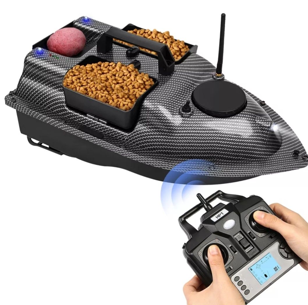 Лодка за захранка карбонова 16 точков GPS Bait Boat,сонар сак зар-авто