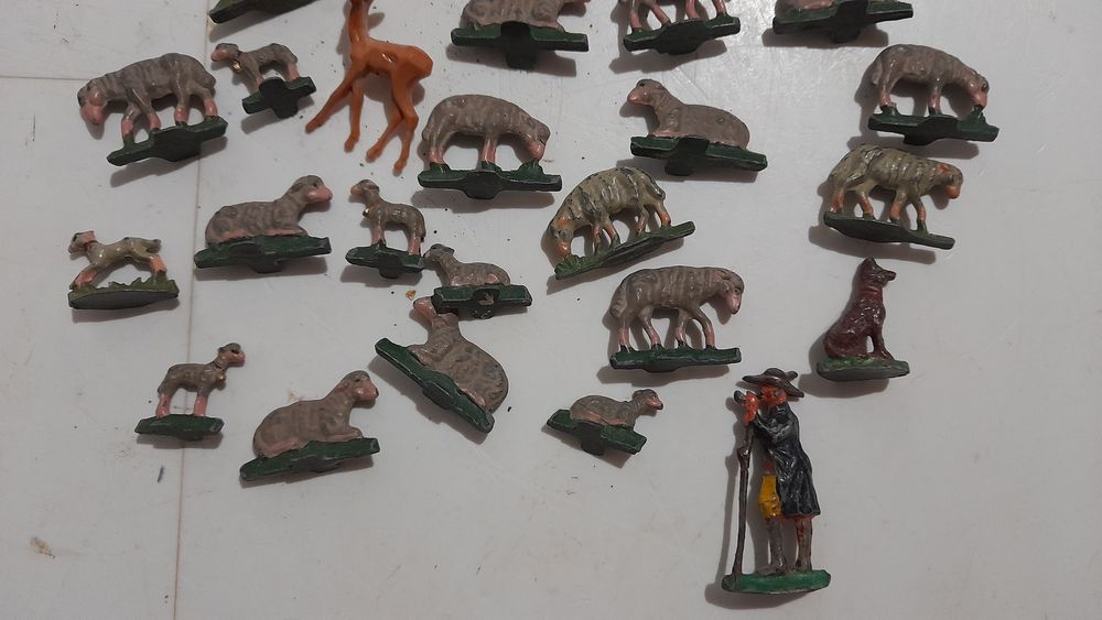 figurine  turma de oi cu ciobanaș diorama