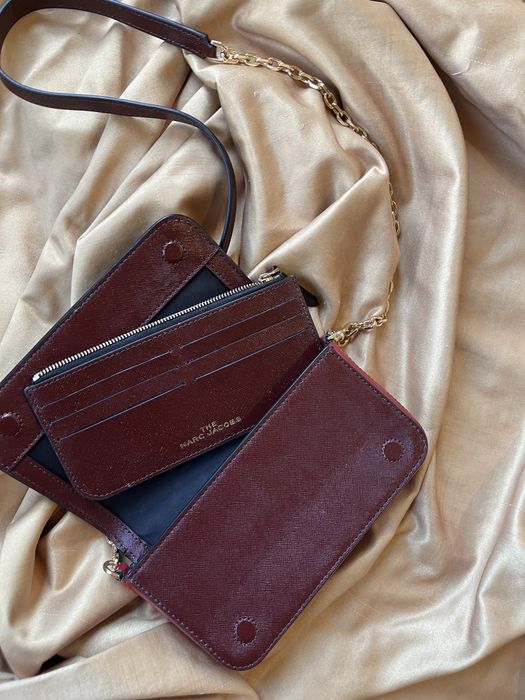Оригинална чанта marc jacobs snapshot wallet on chain
