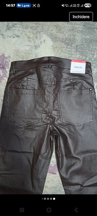 Pantaloni piele ecologica