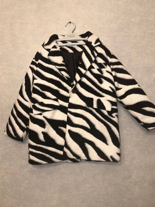 Детское пальто зебра
