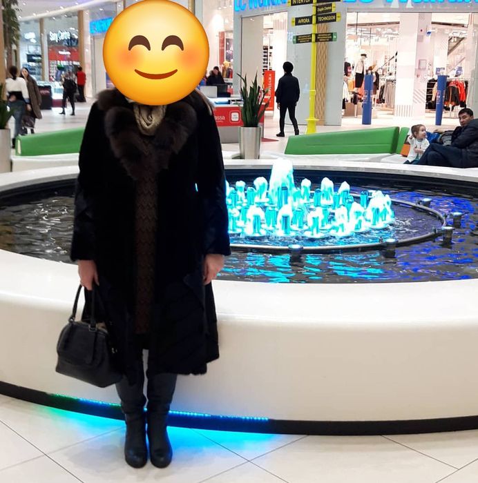 ШУБА НОРКОВАЯ канадская воротник из соболя