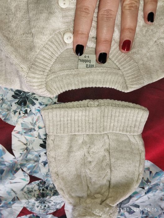 Камбинезон зимний с шапочкой для новорожденных