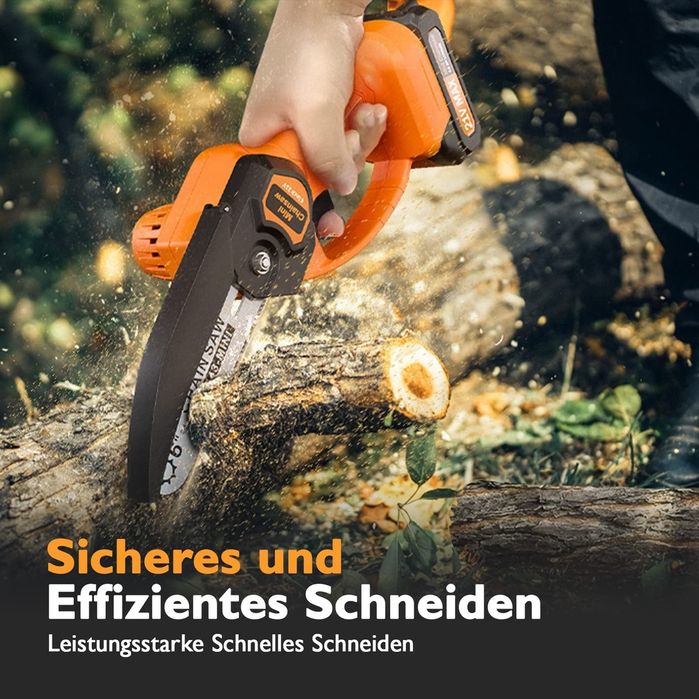 Mini drujba cu acumulatori, 6 inch, 21 V, 2 baterii, valiza !