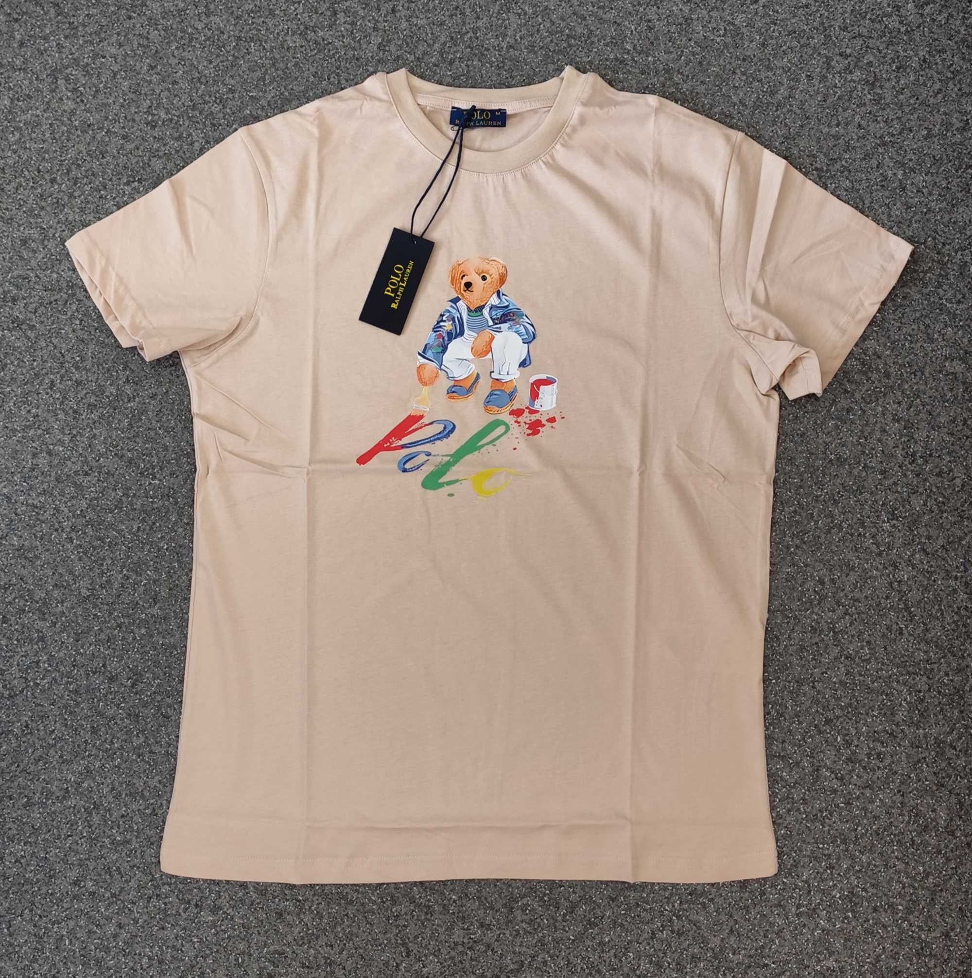 Мъжка детска тениска фланелка Ralph Lauren Polo bear  блуза мече памук