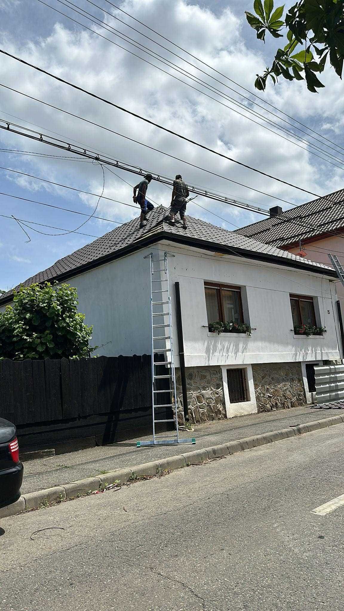 Sisteme pluviale, reparatii acoperisuri, montaj acoperisuri