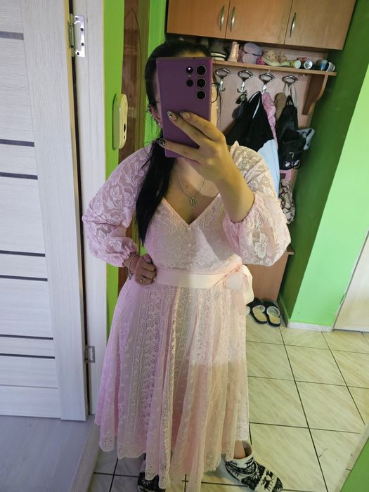 Rochie de ocazie roz m 38