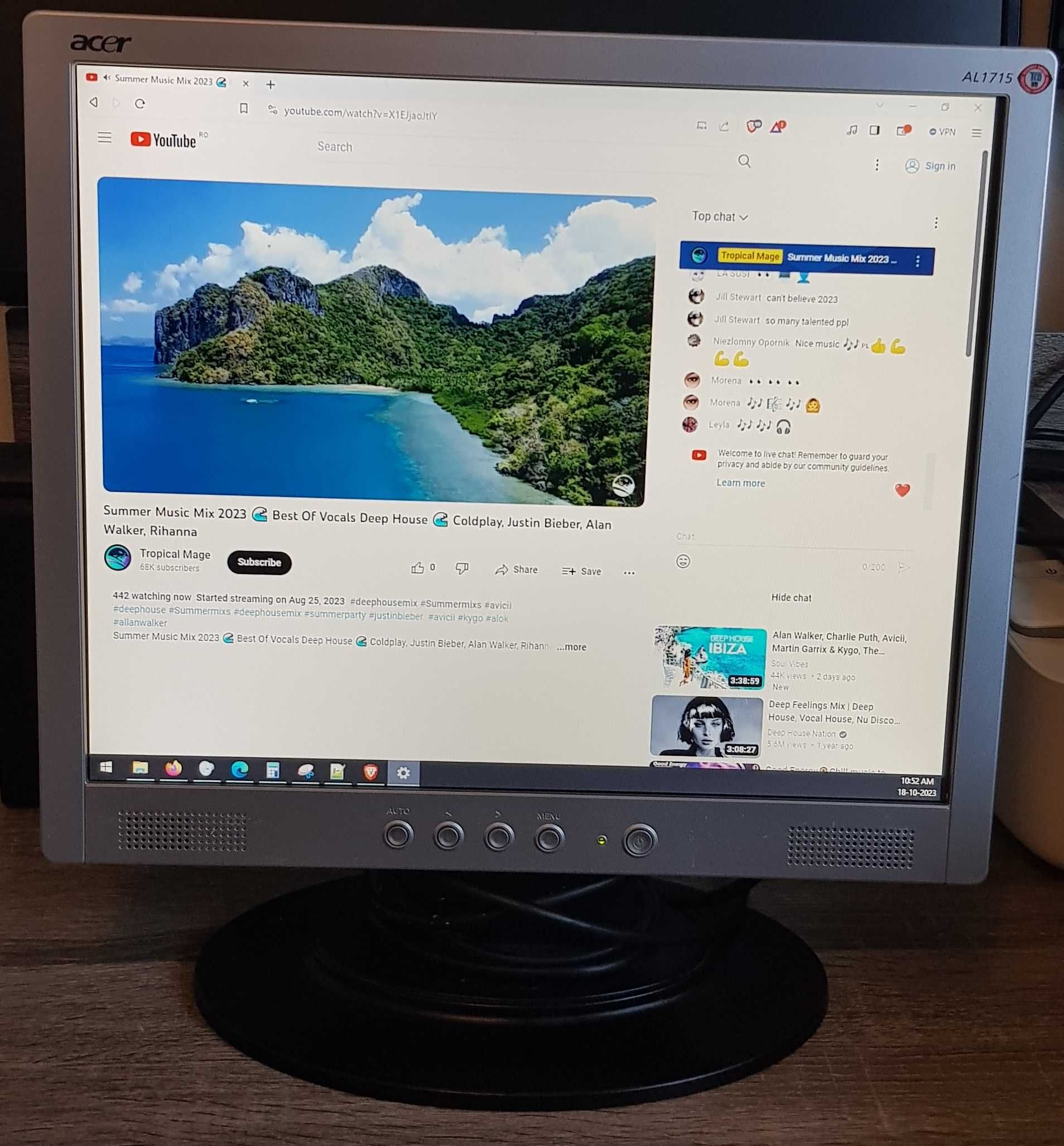 VAND Monitor Belinea 19" + Monitor Acer 17"