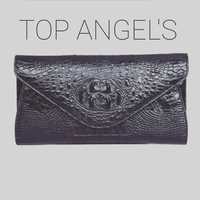 Geanta tip plic, TOP ANGEL'S 100% piele de crocodil naturala