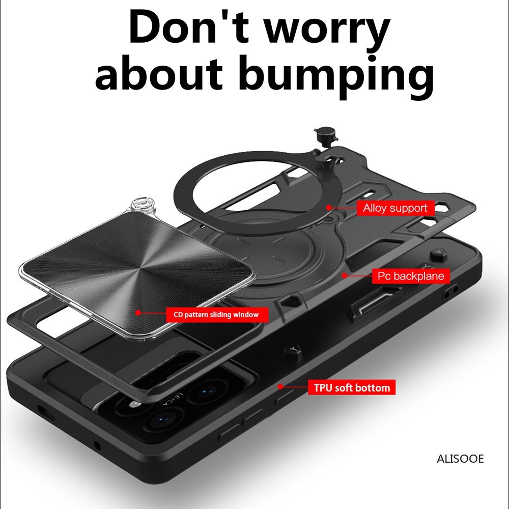 Xiaomi 15 / 14T/ 14T Pro/ GIANT RING Удароустойчив кейс гръб с пръстен