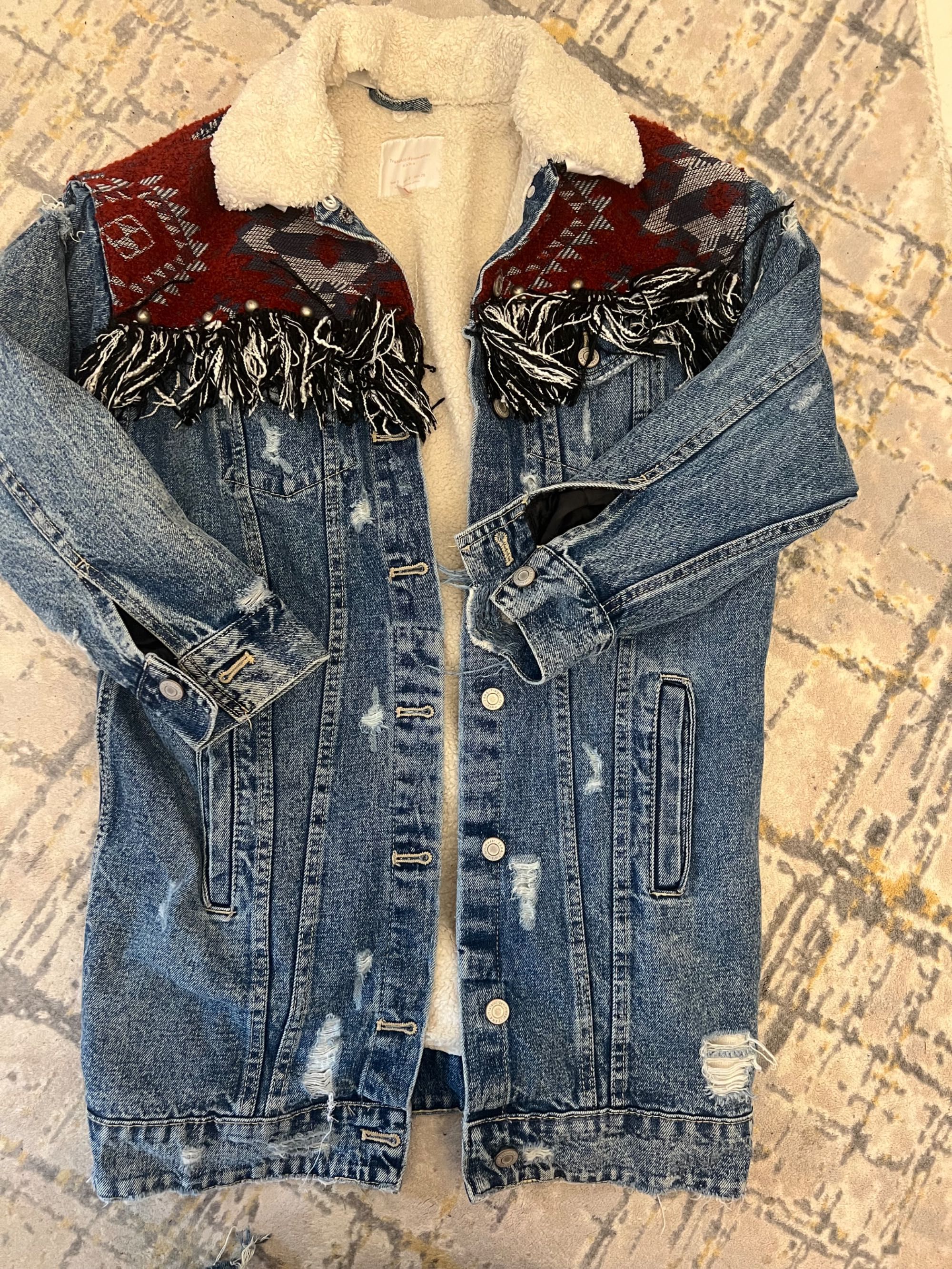 Zara Уникално дънково яке