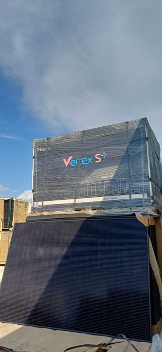 Panou Fotovoltaic Trina Vertex S+ 505 W, N-Type, Dual-Glass Full Black