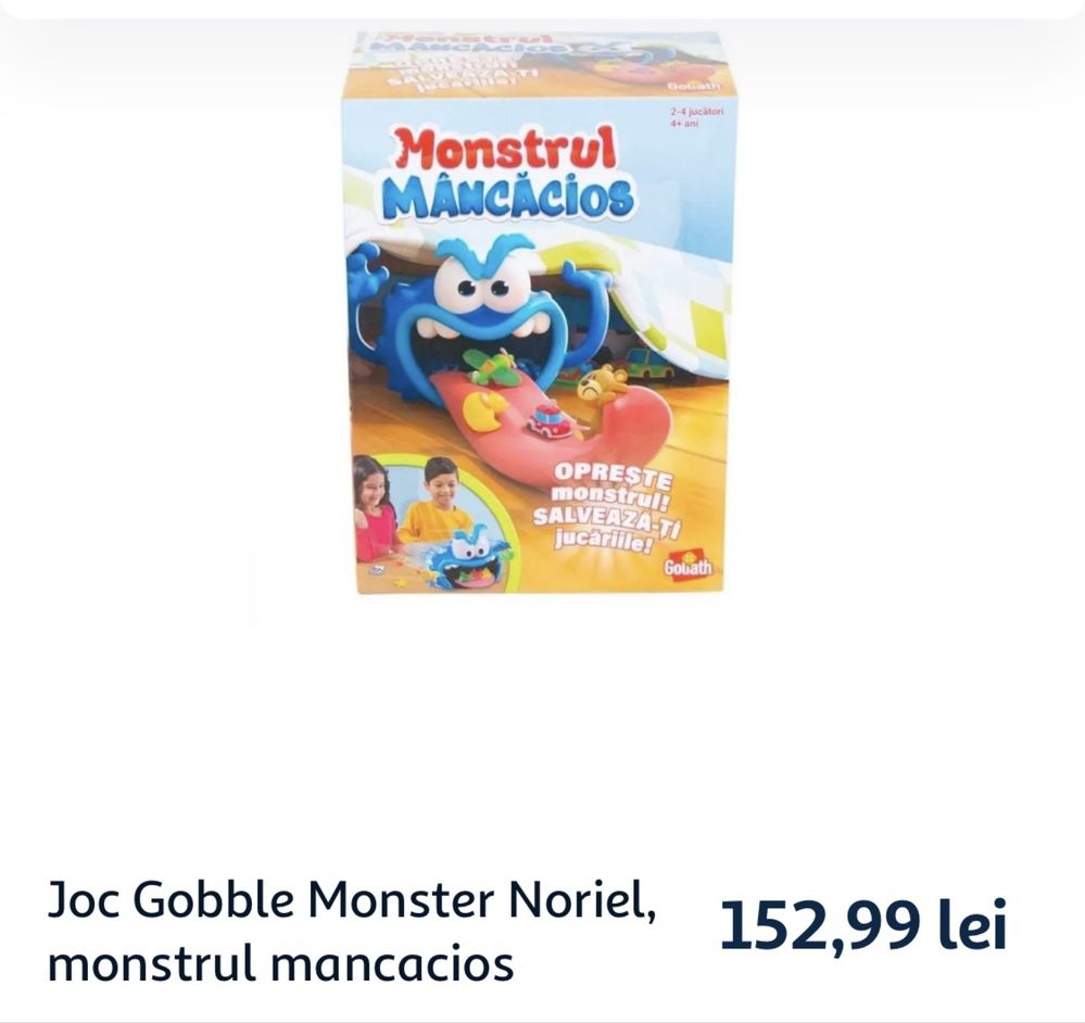 Jucarie interactiva Monstrul Mancacios Noriel