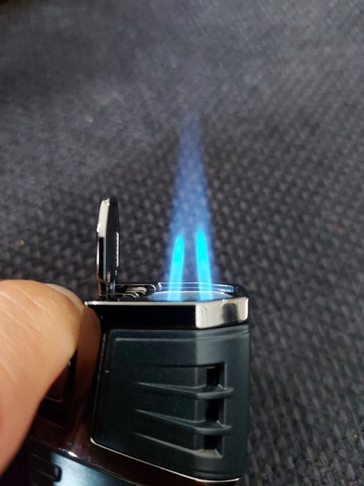 Луксозна запалка за пури HONEST с подарък резачка,3 цвята ПРОМО ЦЕНА