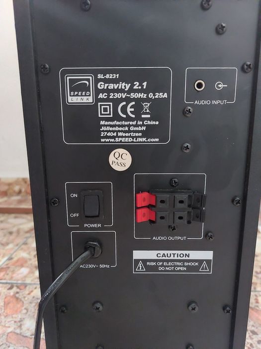 Sistem boxe 2.1 SpeedLink 50w, subwoofer activ