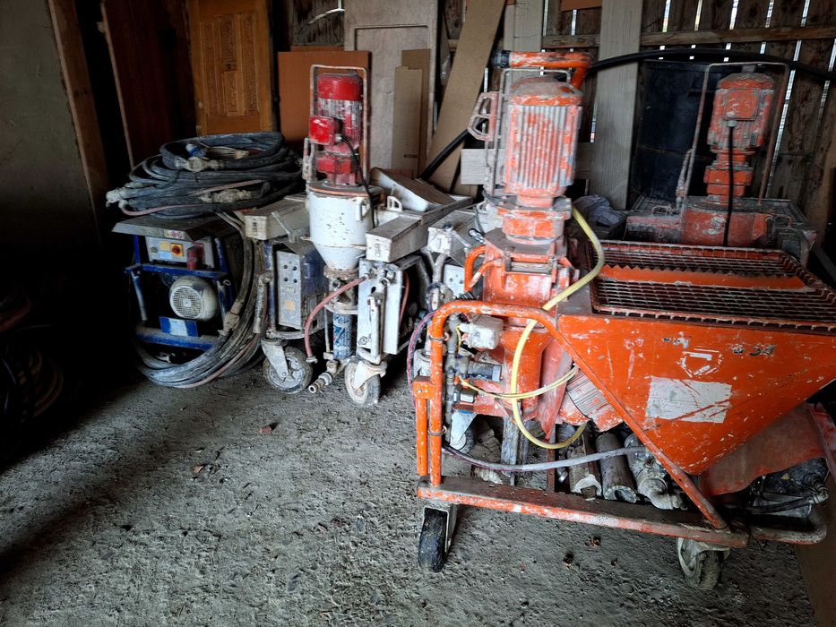 Mașină de tencuit și compresor transport siloz fassa bortolo E2001