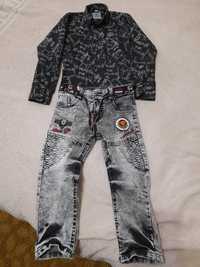 Рубашка с джинсами на малыша