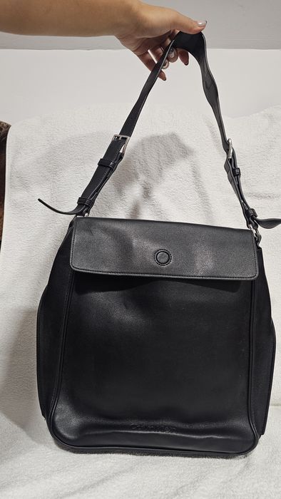 Geantă poșetă neagra de piele crossbody Calvin Klein