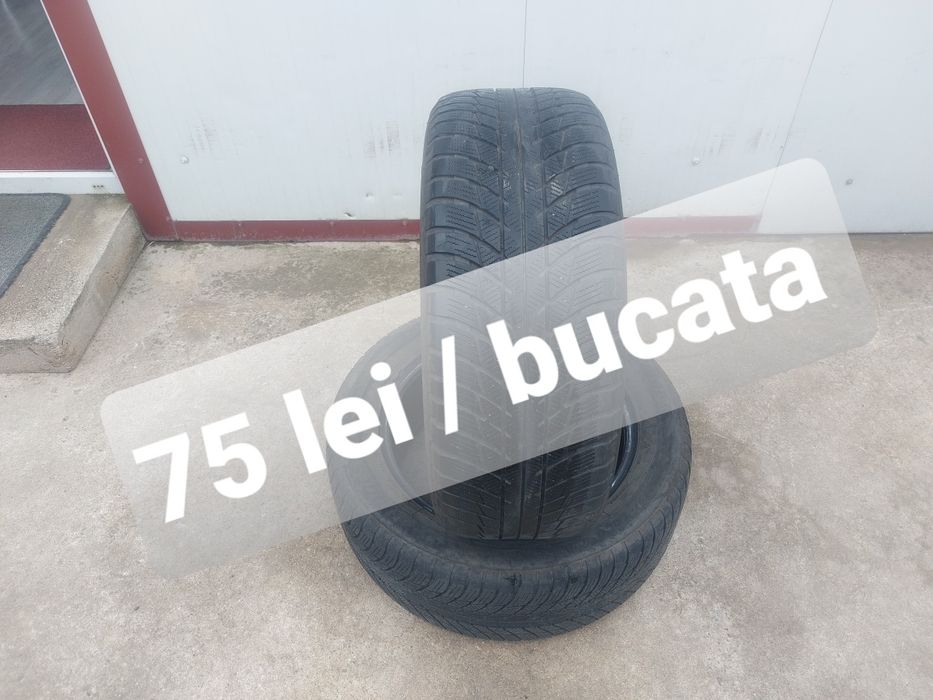75 lei bucata! Doua anvelope M+S/IARNA 225 55 17 Bridgestone