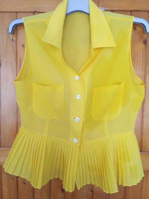 Bluza dama, plisata din talie