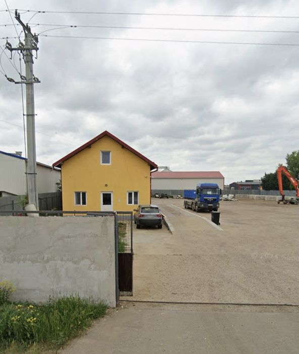 Depozit-Teren 4000 mp. clădire administrativă, cântar, beton, Palota .