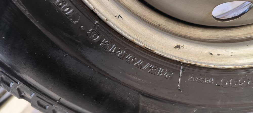 Anvelopa cu janta 215 70 R 15 C pentru Fiat Ducato