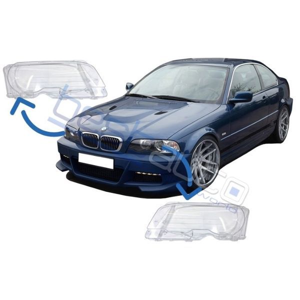 Стъкла за фарове за BMW E46 Купе / Кабрио (1999-2003)