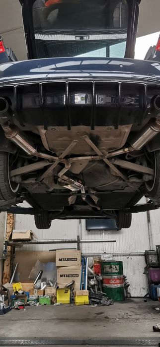 Evacuare inox audi a5 pe clapeta