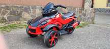 Motocicletă electrică copii Nichiduta Gallop Red cu 3 roți, LED, MP3,