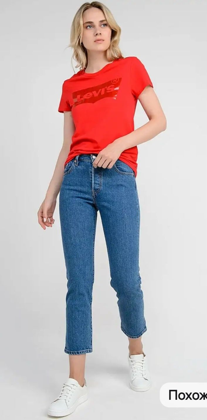 Джинсы женские Levi's crop 501