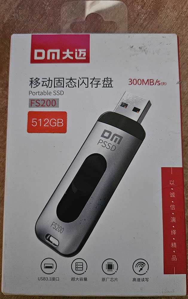 Внешний USB SSD диск 512gb DM FS200