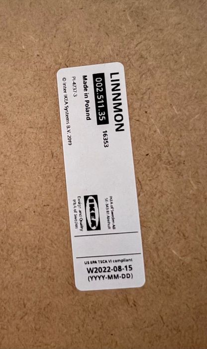 IKEA работна маса (LINNMON плот за маса 100x60 + ADILS крака)