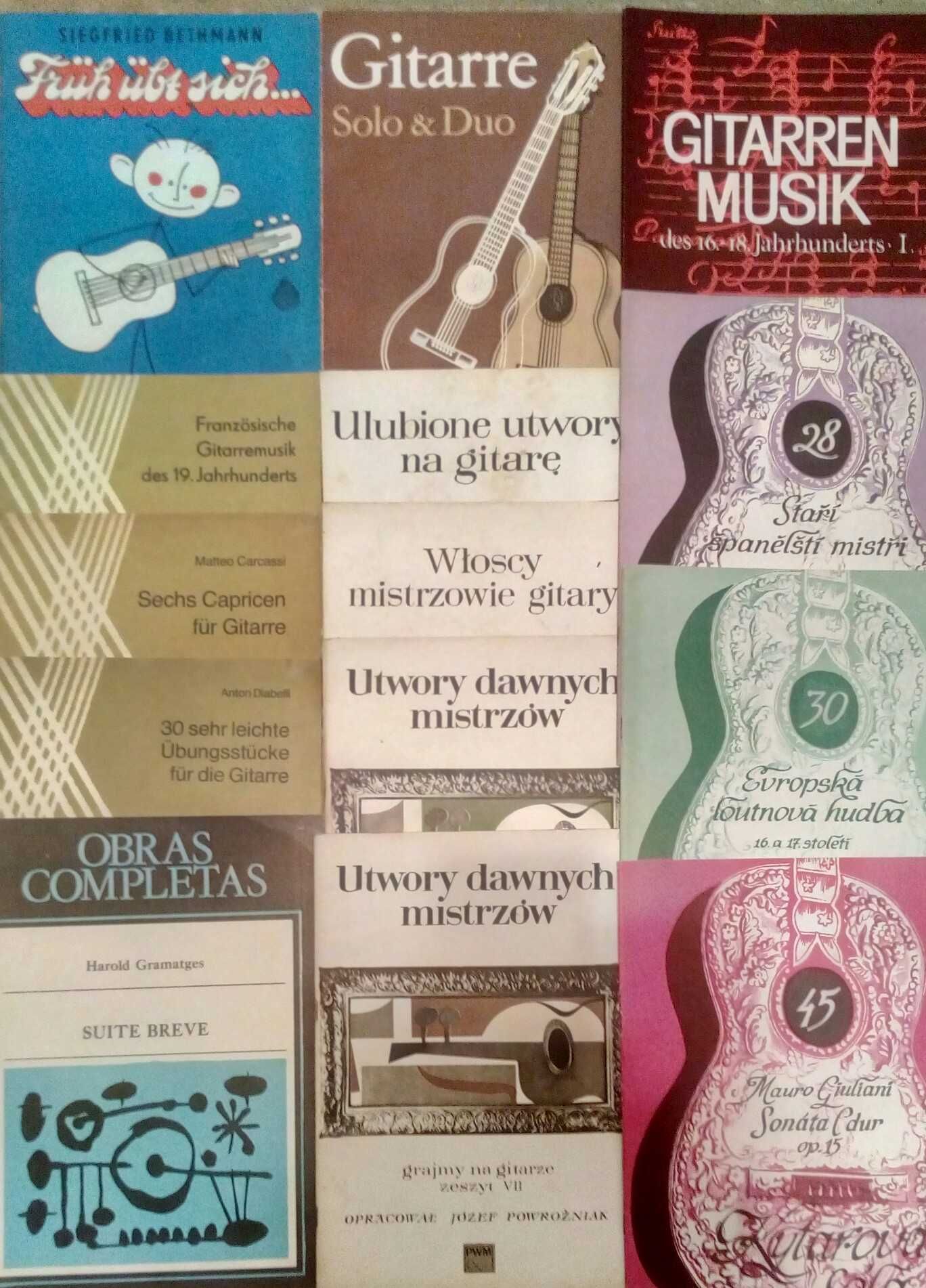 Музикална литература - школи и произведения за цигулка, китара, арфа