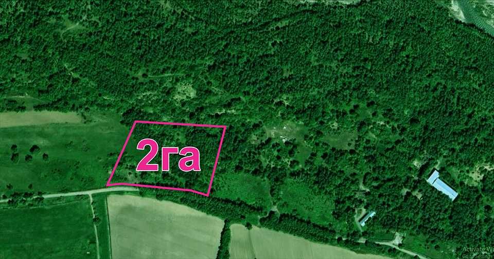 Земельный участок - Луг и лес 2 гектара, рядом река, жалко продавать!