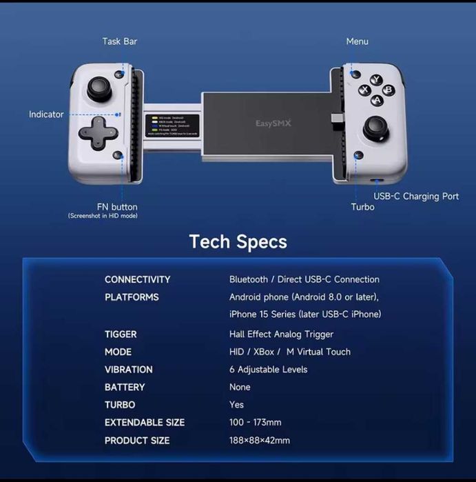 EasySMX M05 M05 Mobile Gaming Controller - контролер Android и iPhone