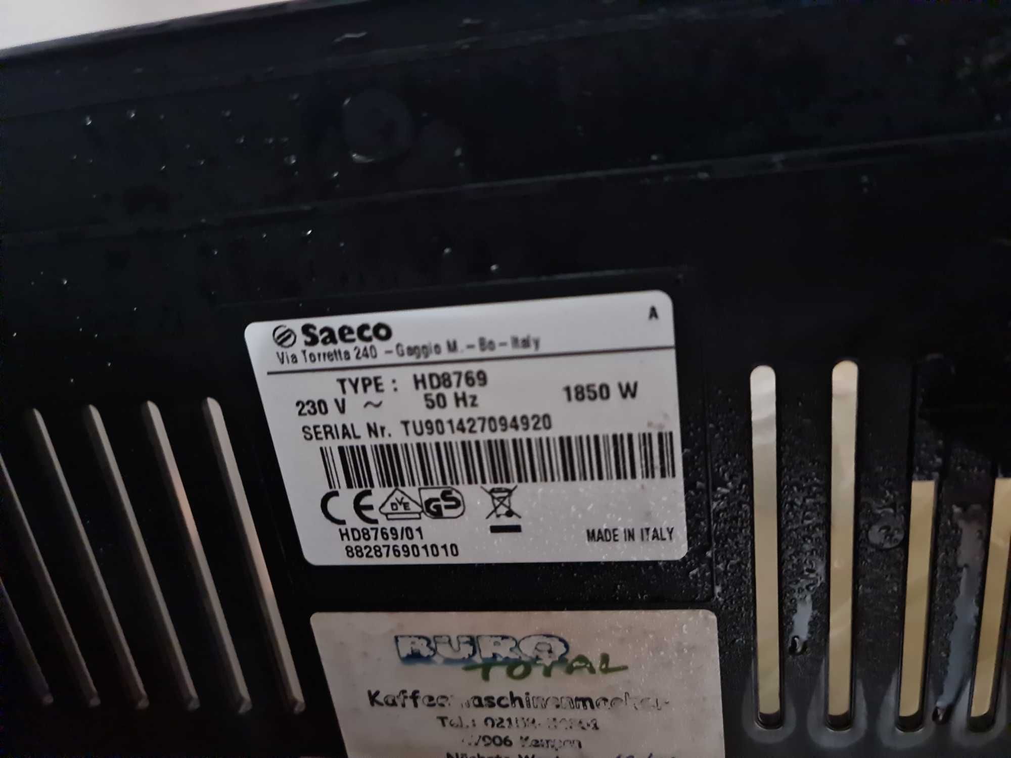 Saeco Moltio HD8769 Espressor cafea automat cu cafea boabe