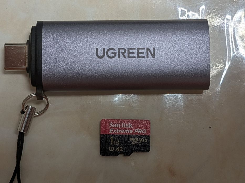 SanDisk extreme pro 1 tb + Ugreen Adapter