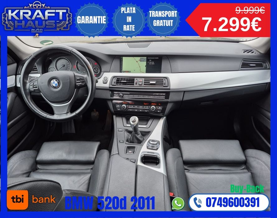 Bmw f11 520d 2011 import Belgia in rate prin tbi