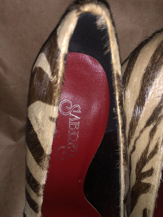 Pantofi Sabres, piele si blanita ponei, purtati o singura data, mar.38