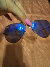 Ochelari dama originali Ray Ban 3025 aviator large metal