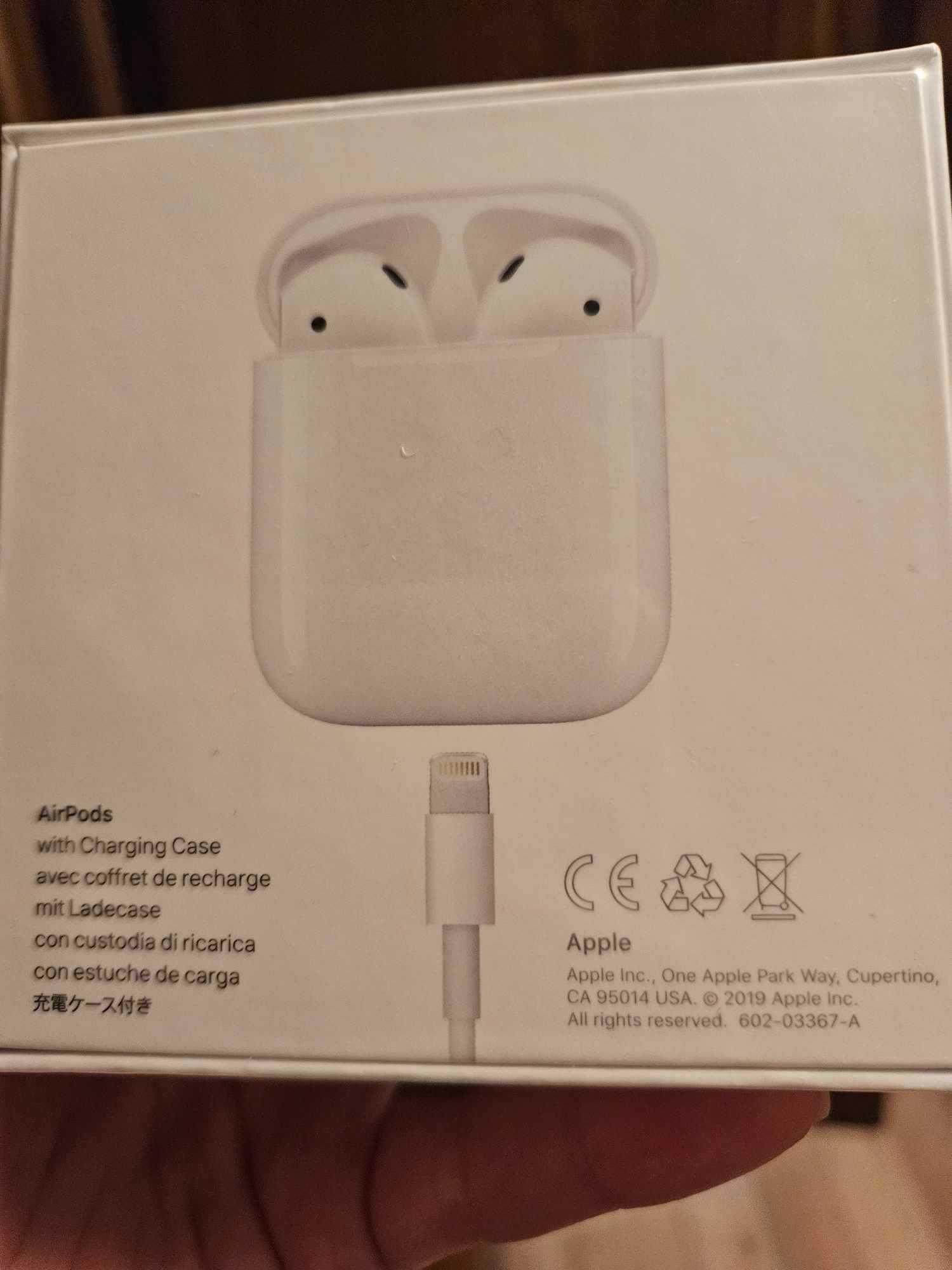 Слушалки Apple AirPods 2, White