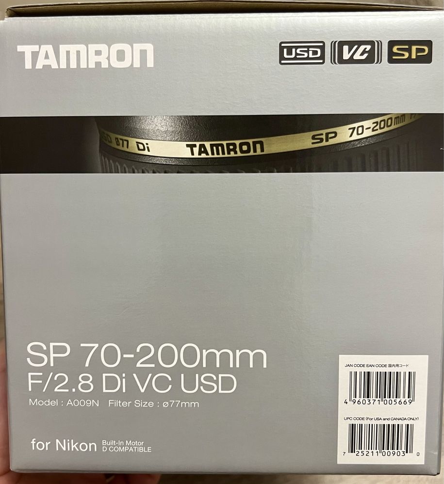 Tamron SP 70-200mm F/2.8 Di VC USD pentru Nikon