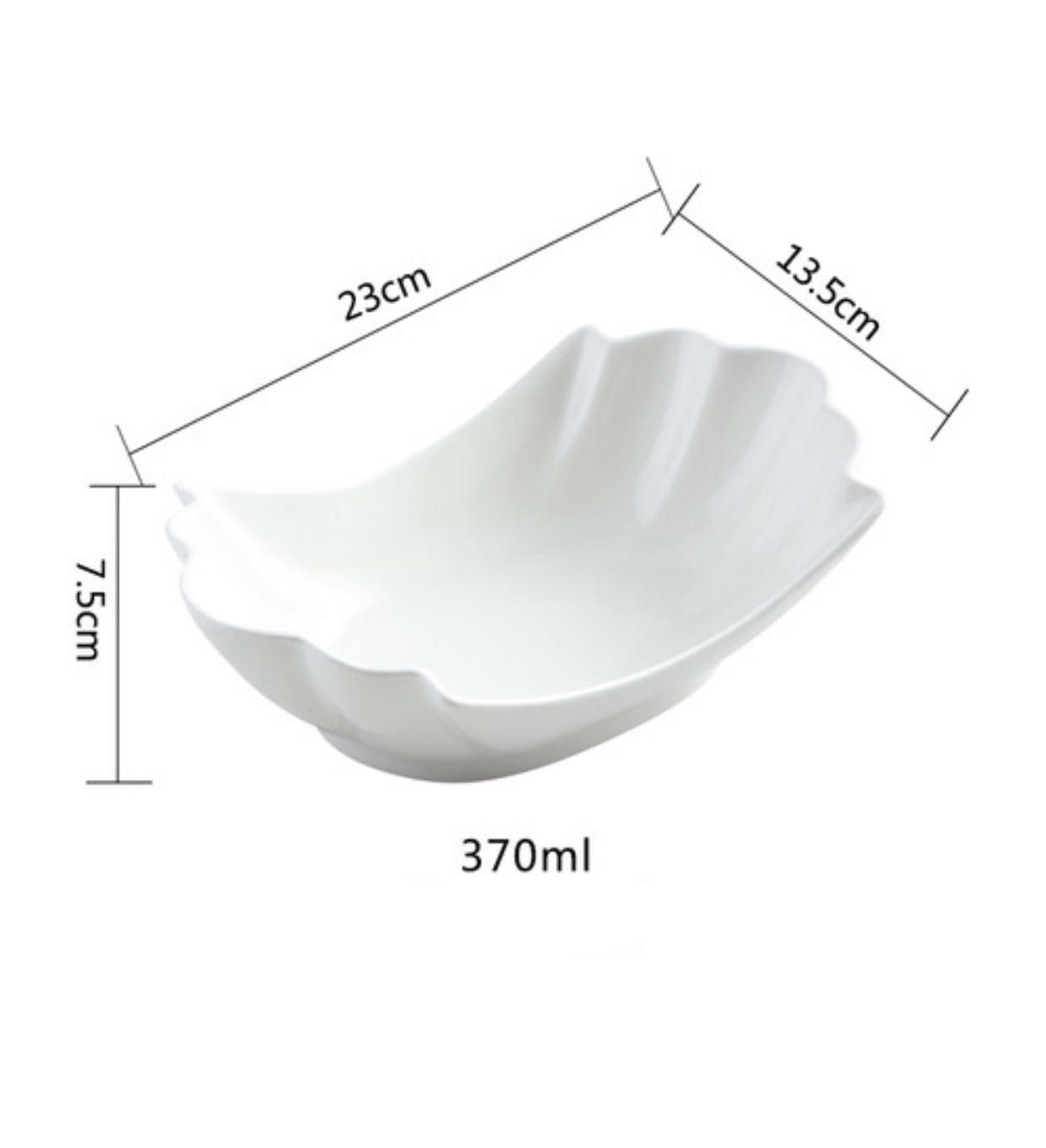 Стилна бяла купа от Аркопал, 23 x 13,5 см