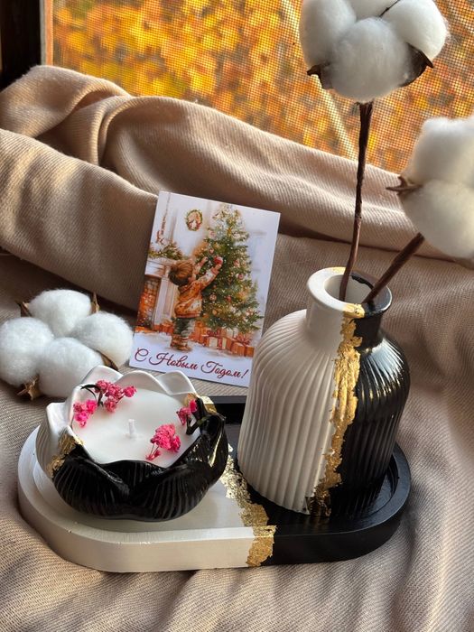 Набор из гипса ,ручная работа.