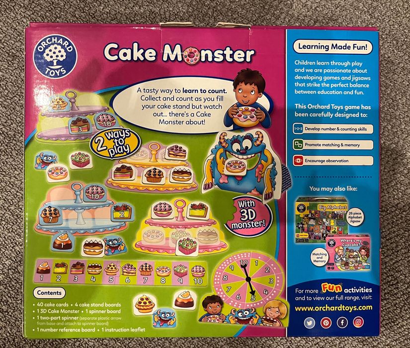 Joc educativ “Monstrul de prajituri”