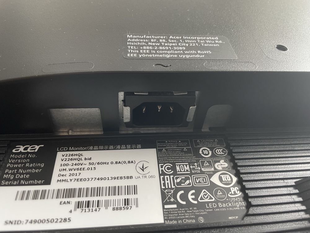 Monitor Acer LED Full HD