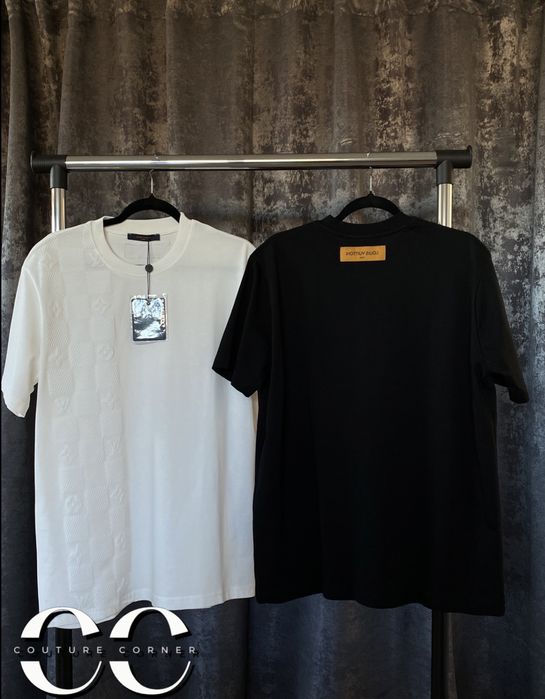 Tricou Louis Vuitton Logo Print • Calitate TOP • Cod QR