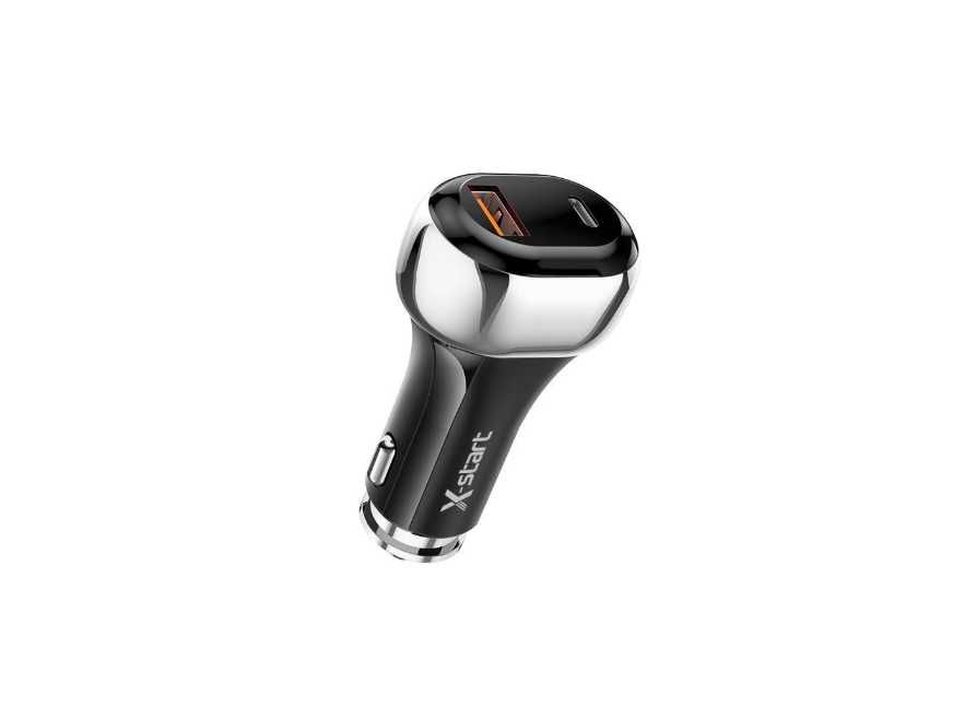 Incarcator auto, Incarcare rapida, Quick Charge 3.0, Negru