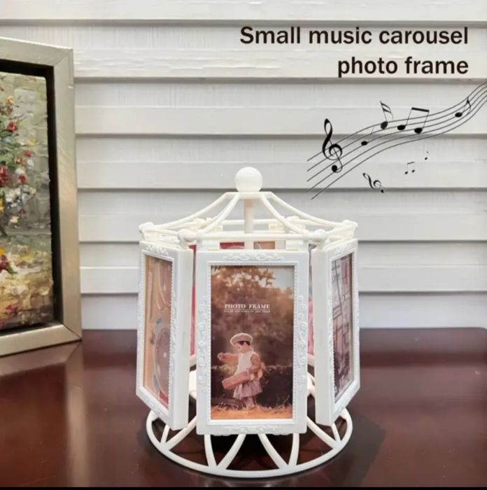 Музыкальная рамка карусель подарок